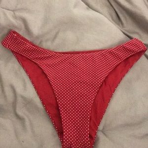 Roxy polka dot bikini bottom